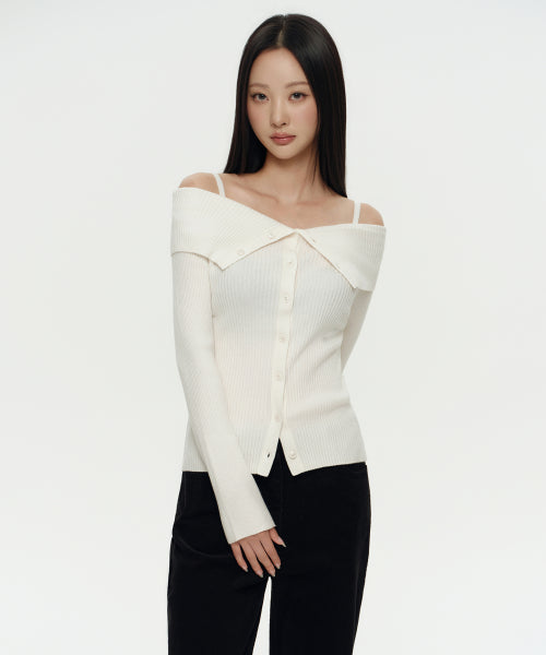 MUSINSA STANDARD WOMAN MUSINSA STANDARD WOMAN Women's Cardigan Off-Shoulder