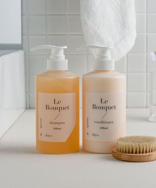 MONTHNDAYS Le Bouquet hair set (shampoo 500ml + conditioner 500ml)