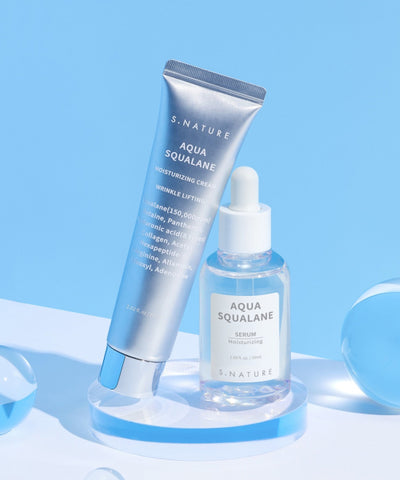 Aqua Squalane Serum 50ml + Esnature Aqua Squalane Moisturizing Cream 60ml