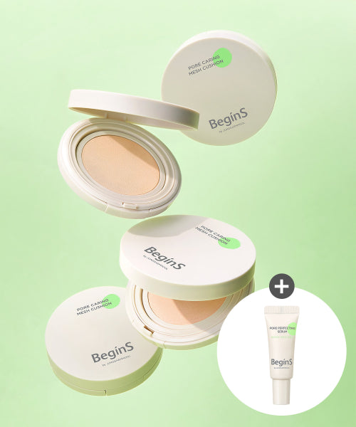 BEGINS BEGINS Pore Caring Mesh Cushion (5ml of Pore Perfecting Serum)