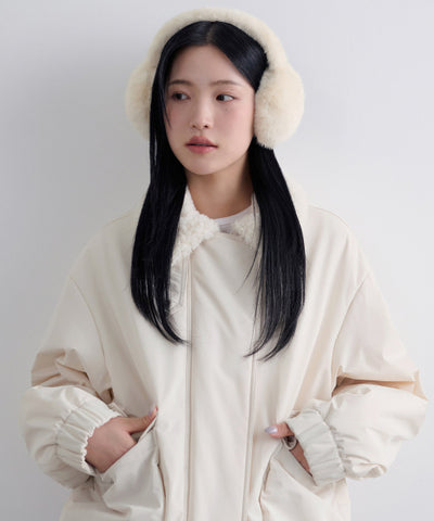 MUSINSA STANDARD WOMAN Women's Fake Fur Ear Muff [Cream]