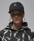 NIKE Nike Jordan Club Unstructured Curb Bill Hat - Black:White