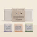 SINGLEROOM Travel solid soap amenity 3-piece set
