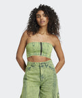 ADIDAS ADIDAS ADILENIUM 2 Washed Denim Tube Top - Lime