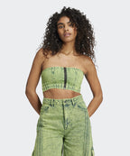ADIDAS ADIDAS ADILENIUM 2 Washed Denim Tube Top - Lime
