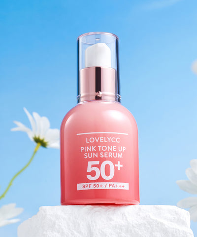 LOVELYCC Pink Tone-Up Sun Serum SPF50+/PA+++ 30g