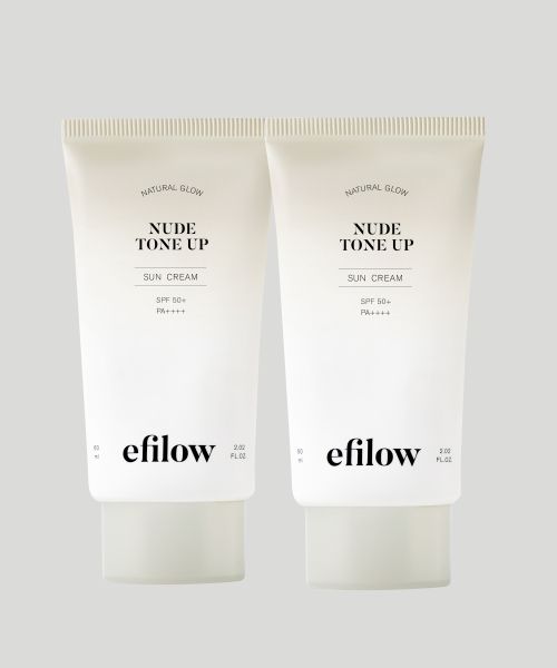 efilow [2-piece set] Natural Glow Ivory Radiance Tone-Up Sunscreen 60ml