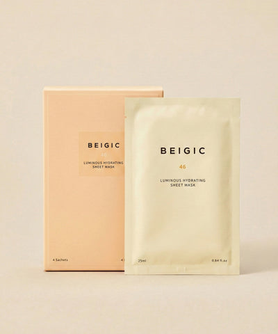 BEIGIC Luminous Hydrating Sheet Mask 1BOX (4 sheets)