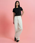 MUSINSA STANDARD WOMAN MUSINSA STANDARD WOMAN Denim Wide Carpenter Pants (Cream)
