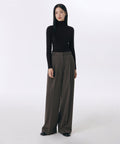 MUSINSA STANDARD WOMAN MUSINSA STANDARD WOMAN Slacks Two-Tuck Wide Banding [Van Dyke Brown]