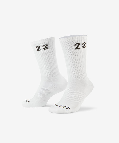 NIKE NIKE Jordan Essential Crew Socks - White: Black