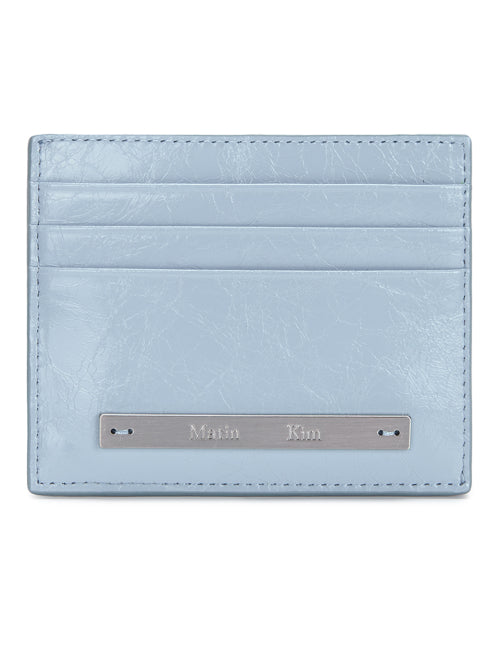 MATIN KIM MATIN KIM Glossy Slim Metal Card Holder One Size