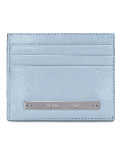 MATIN KIM Glossy Slim Metal Card Holder One Size