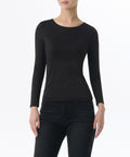 MUSINSA STANDARD WOMAN MUSINSA STANDARD WOMAN Crew Neck Bra T-Shirt Black