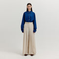 EENK EENK XLEAT Pleated Wide Pants - Ivory