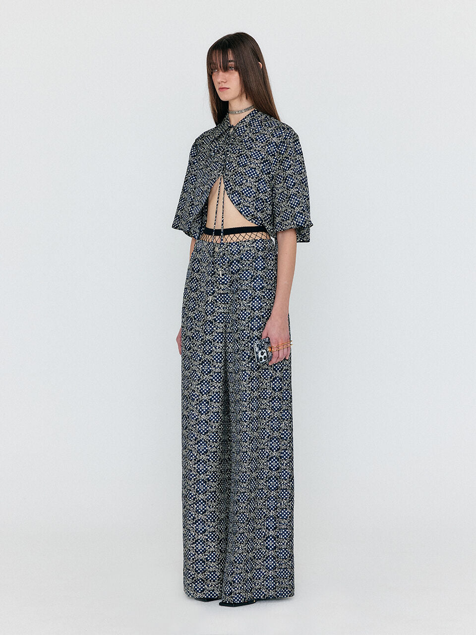 EENK EENK WENEZ Wide Pants - Navy Multi