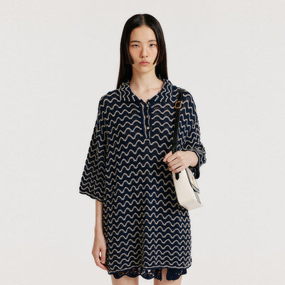 EENK Shirt Navy/Cream