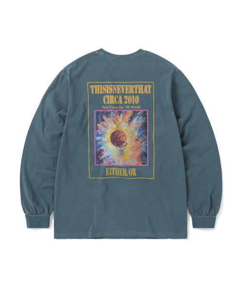 THISISNEVERTHAT THISISNEVERTHAT Basketball Hoop L/S Tee Navy