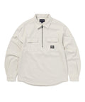 THISISNEVERTHAT THISISNEVERTHAT Half Zip Shirt Ivory