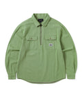 THISISNEVERTHAT THISISNEVERTHAT Half Zip Shirt Green