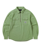 THISISNEVERTHAT THISISNEVERTHAT Half Zip Shirt Green