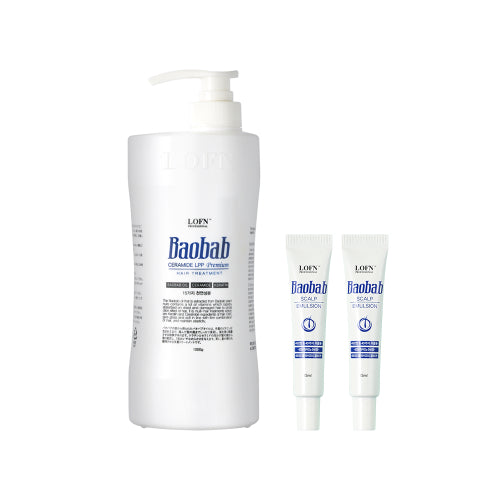 LOFN Baobab Hair Treatment 1000g (1 unit) + Baobab Scalp Emulsion 15ml (2 units)