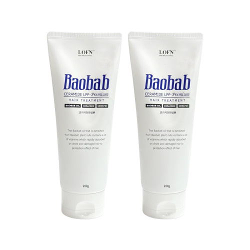 LOFN Baobab Ceramide LPP Premium Hair Treatment 200g (2 pieces)