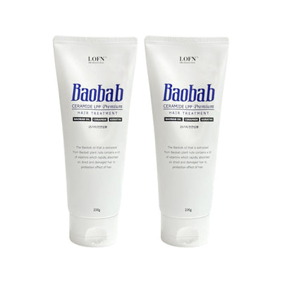 Baobab Ceramide LPP Premium Hair Treatment 200g (2 pieces)