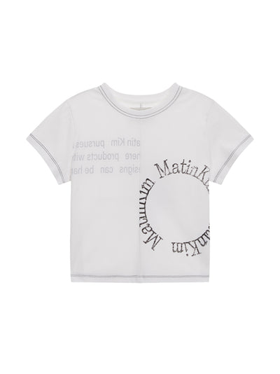 MATIN KIM T-Shirt Crop Top