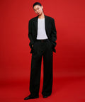 MUSINSA STANDARD WOMAN MUSINSA STANDARD WOMAN Slacks Low Waist Deep Tuck [Size]