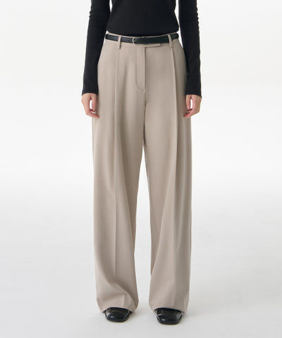 MUSINSA STANDARD WOMAN Slacks Low Waist Deep Tuck