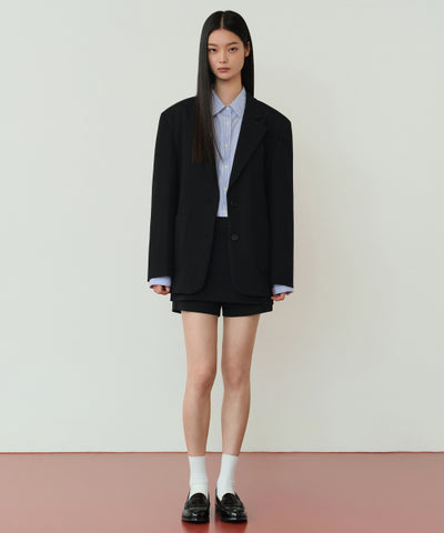 MUSINSA STANDARD WOMAN Skirt Layered Mini Scotts [Black]