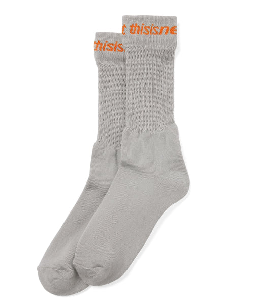 THISISNEVERTHAT THISISNEVERTHAT D/SP-Logo Socks Grey