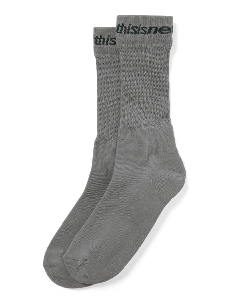 THISISNEVERTHAT THISISNEVERTHAT D/SP-Logo Socks Charcoal