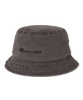 THISISNEVERTHAT THISISNEVERTHAT Overdyed SCT-Logo Bucket Hat Charcoal