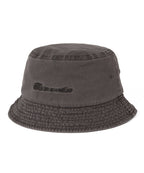 THISISNEVERTHAT THISISNEVERTHAT Overdyed SCT-Logo Bucket Hat Charcoal
