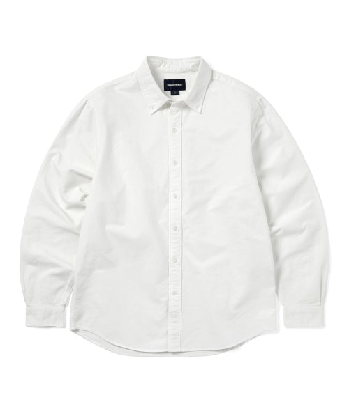 THISISNEVERTHAT THISISNEVERTHAT Overdyed T-Logo Oxford Shirt White