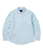 THISISNEVERTHAT THISISNEVERTHAT Overdyed T-Logo Oxford Shirt Blue