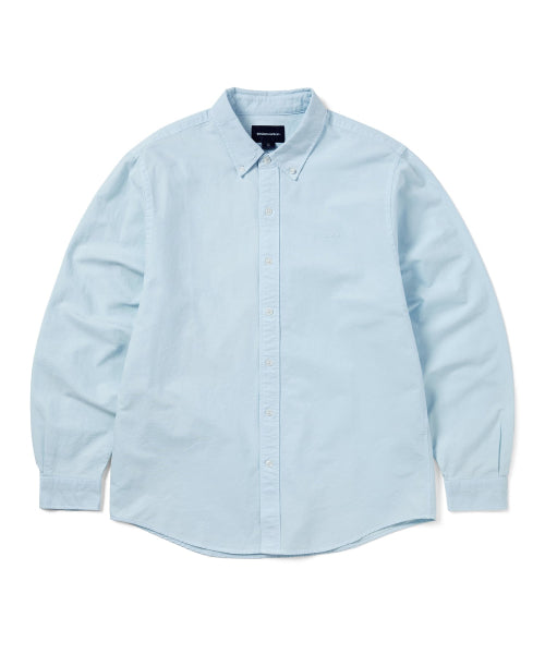 THISISNEVERTHAT THISISNEVERTHAT Overdyed T-Logo Oxford Shirt Blue
