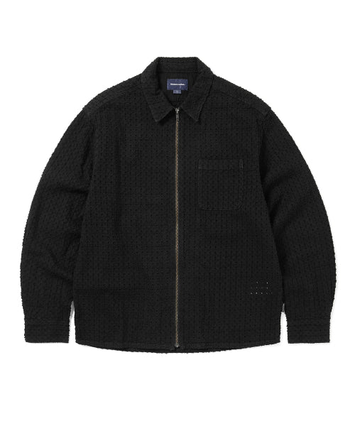 THISISNEVERTHAT THISISNEVERTHAT Damaged Denim Shirt Black