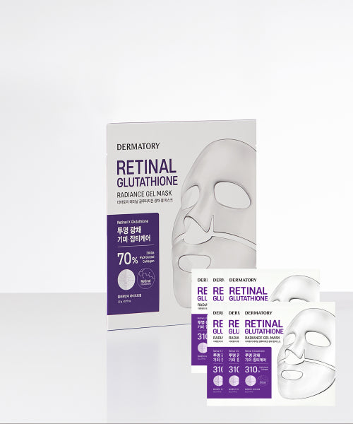 DERMATORY DERMATORY Retinal Glutathione Radiance Gel Mask 6pack