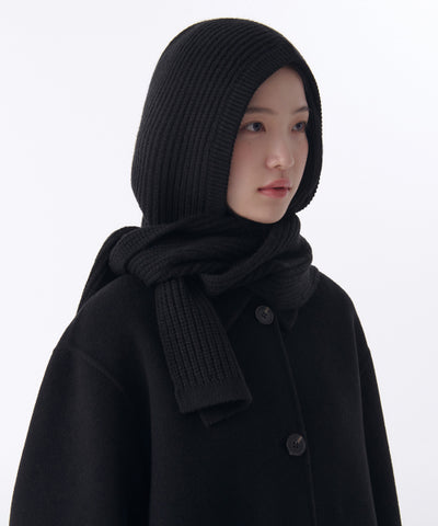 MUSINSA STANDARD WOMAN Women's Muffler Balaclava Black