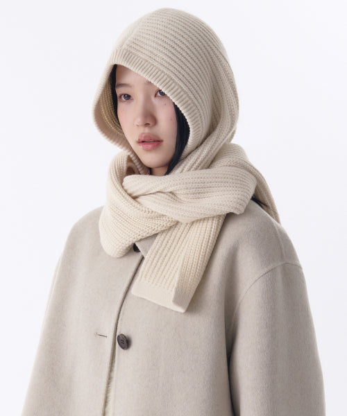 MUSINSA STANDARD WOMAN MUSINSA STANDARD WOMAN Women's muffler balaclava [cream]