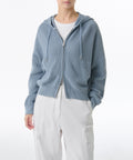 MUSINSA STANDARD WOMAN MUSINSA STANDARD WOMAN Knitwear Hooded Zip-Up (Sky Blue)