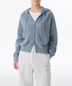 MUSINSA STANDARD WOMAN MUSINSA STANDARD WOMAN Knitwear Hooded Zip-Up (Sky Blue)