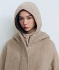 MUSINSA STANDARD WOMAN MUSINSA STANDARD WOMAN Women's oversized string knit balaclava (oatmeal)