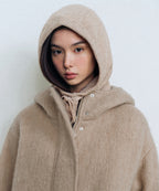 MUSINSA STANDARD WOMAN MUSINSA STANDARD WOMAN Women's oversized string knit balaclava (oatmeal)