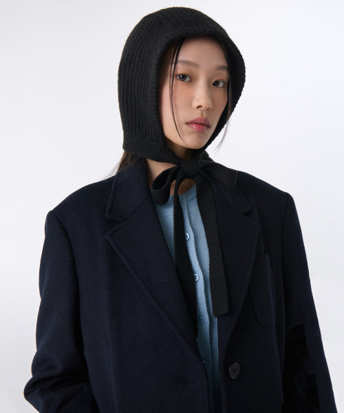 MUSINSA STANDARD WOMAN MUSINSA STANDARD WOMAN Women's Knit Tie Bonnet Black