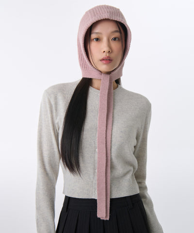 MUSINSA STANDARD WOMAN Women's Knit Tie Bonnet (Size: One Size)