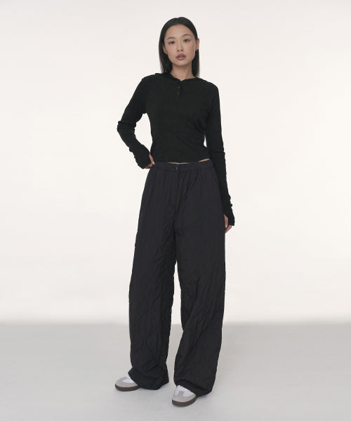 MUSINSA STANDARD WOMAN MUSINSA STANDARD WOMAN Padded Pants Black
